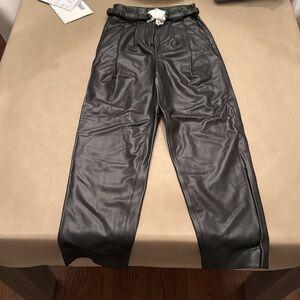 ++Veronica Beard “Coolidge” Leather Pants, Size 00++